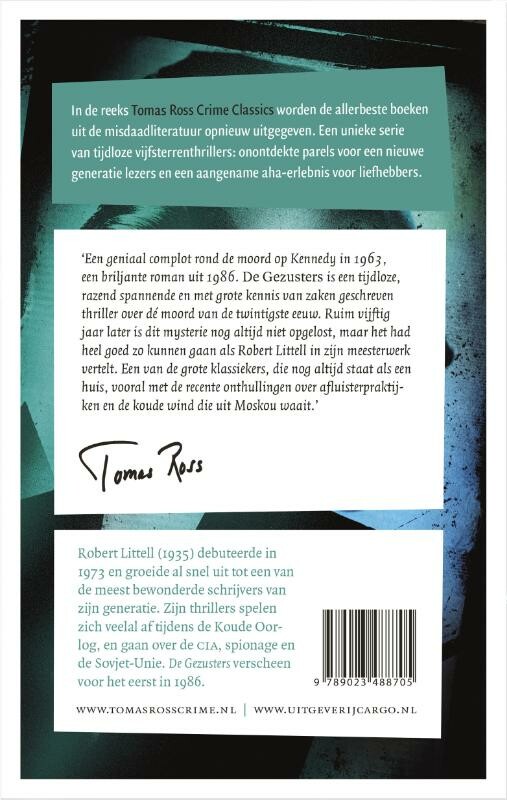 De gezusters / Tomas Ross crime classics achterkant