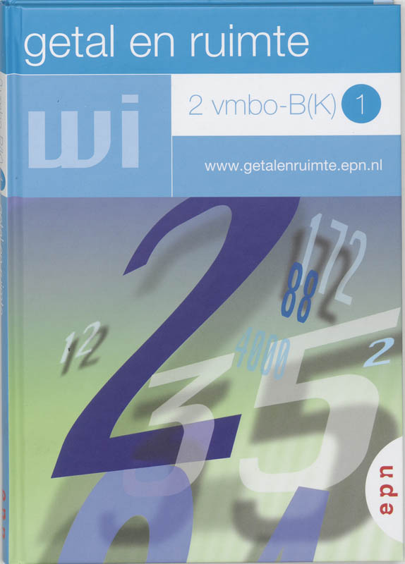 boekenbalie_9789011083059_cover Getal en ruimte / 2 Vmbo-B(K) 1 / deel Leerboek