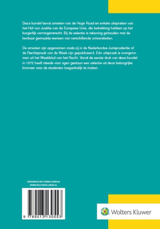 Arresten burgerlijk recht editie 2015 achterkant