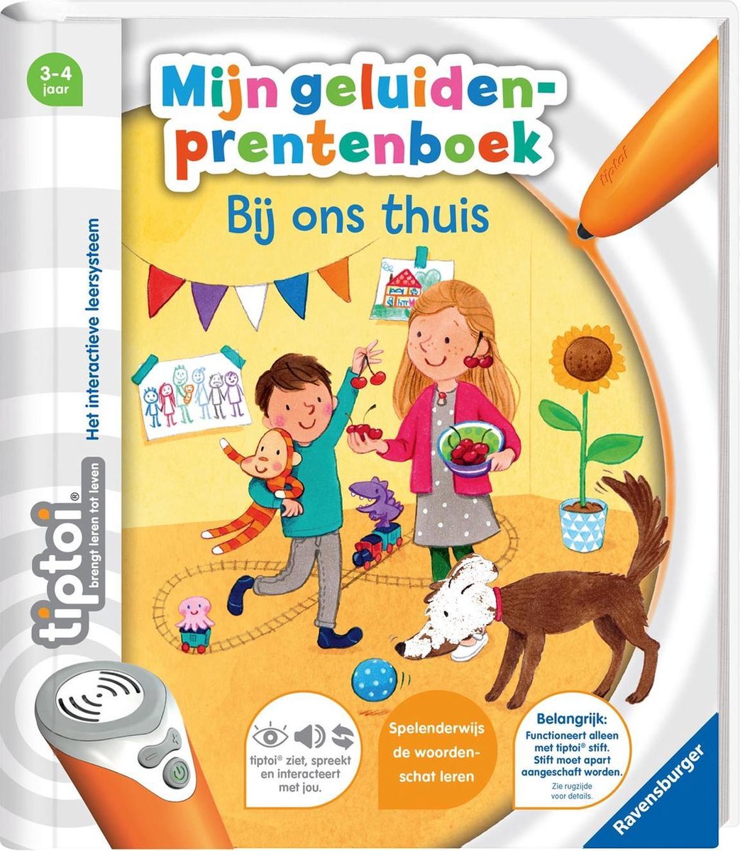 boekenbalie_4005556006939_cover tiptoi® boek Bij ons thuis - Ravensburger - Leersysteem