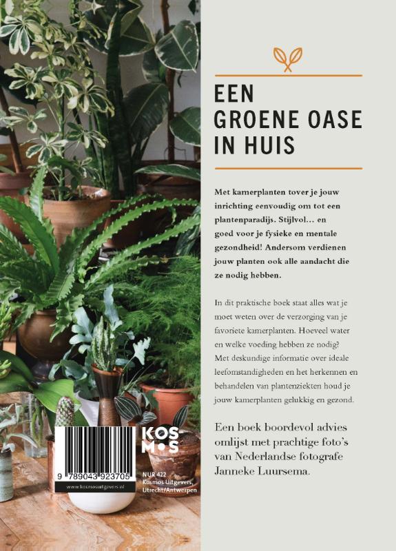 Het groene kamerplanten boek achterkant