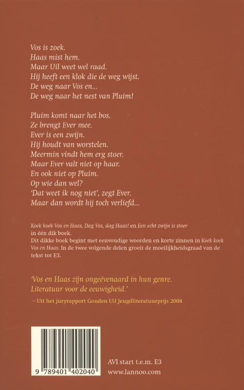 Het tweede dikke boek van Vos en Haas Boek van Haas achterkant