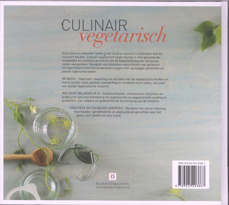 Culinair vegetarisch achterkant