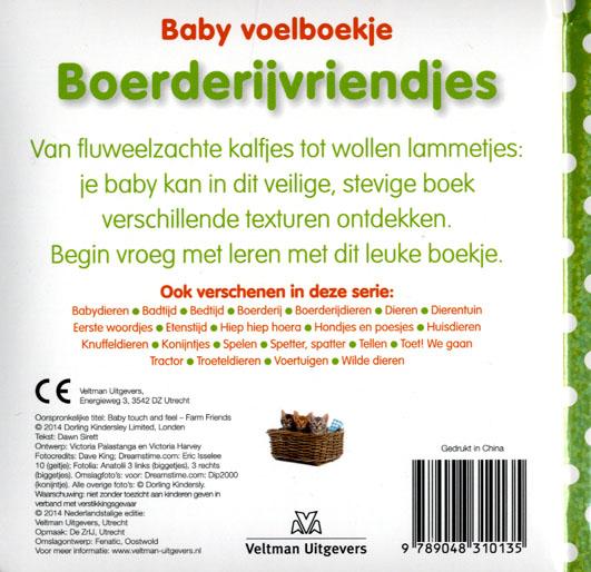 Baby voelboekje  -   Boerderijvriendjes achterkant