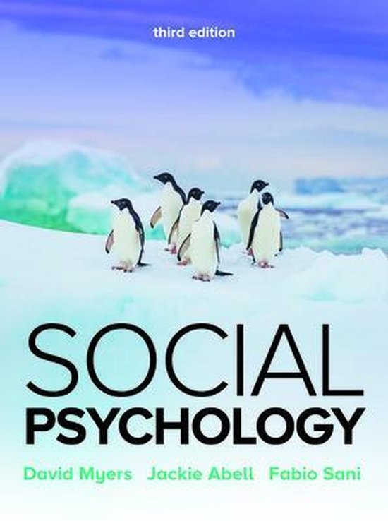 David Myers Social Psychology 3e