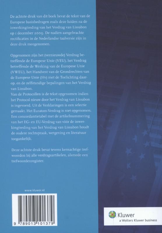 Europese basisverdragen Europese basisverdragen achterkant