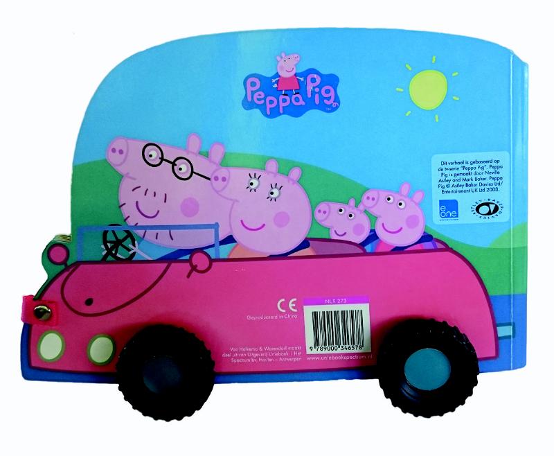 Peppa's rode auto / Peppa Pig achterkant