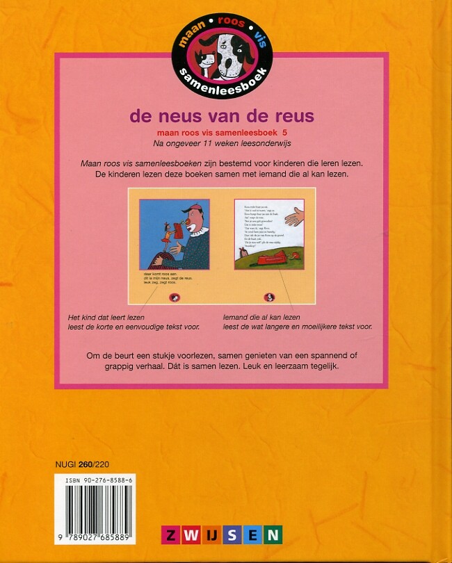 De neus van de reus / Maan roos vis / 5 De neus van de reus / Maan roos vis / 5 achterkant