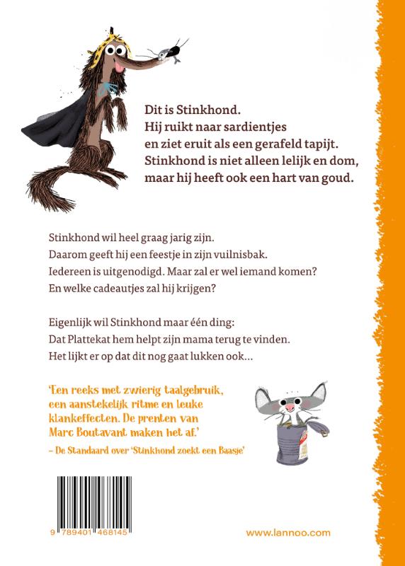 Stinkhond is jarig / Stinkhond achterkant