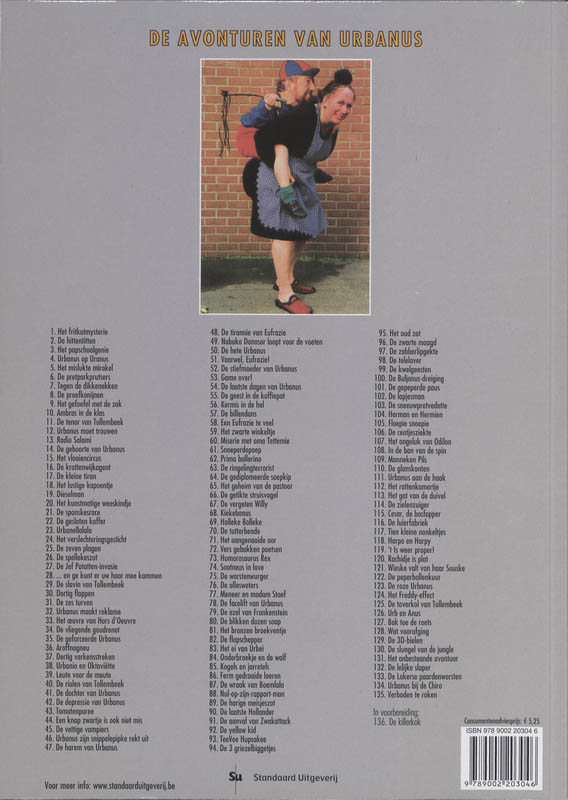 Urbanus 29 -  De slavin van Tollembeek Urbanus 29 -   De slavin van Tollembeek achterkant