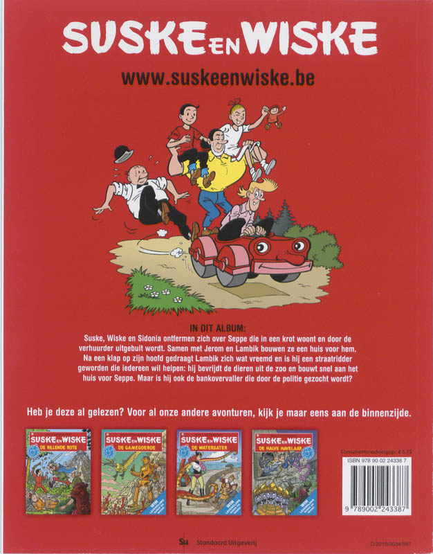 De straatridder / Suske en Wiske / 083 achterkant