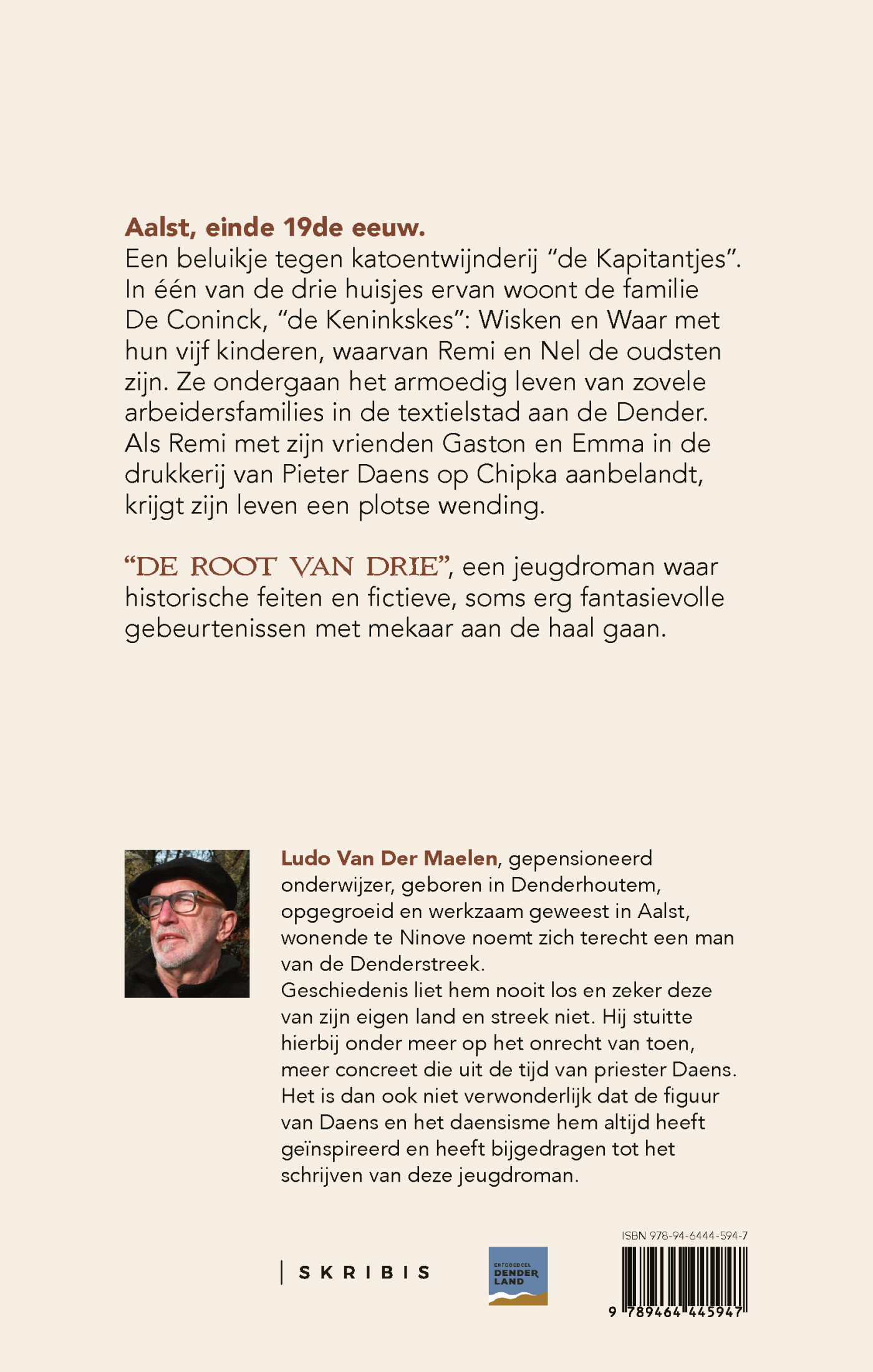 De root van drie achterkant