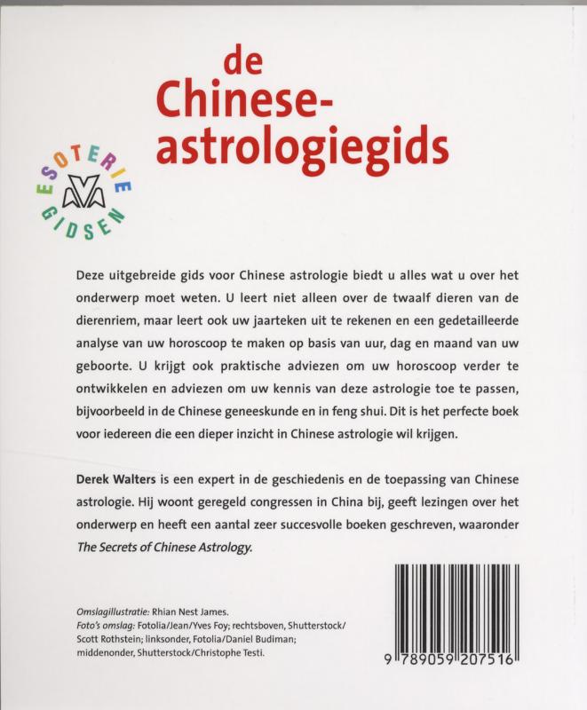 De Chinese-astrologiegids achterkant