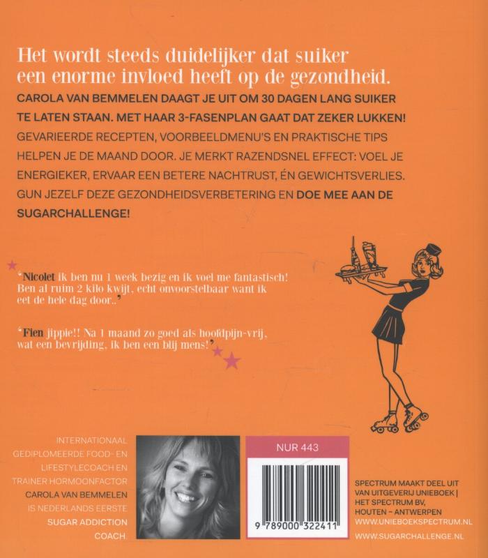 100% suikervrij in 30 dagen / 100% suikervrij 100% suikervrij in 30 dagen / 100% suikervrij achterkant