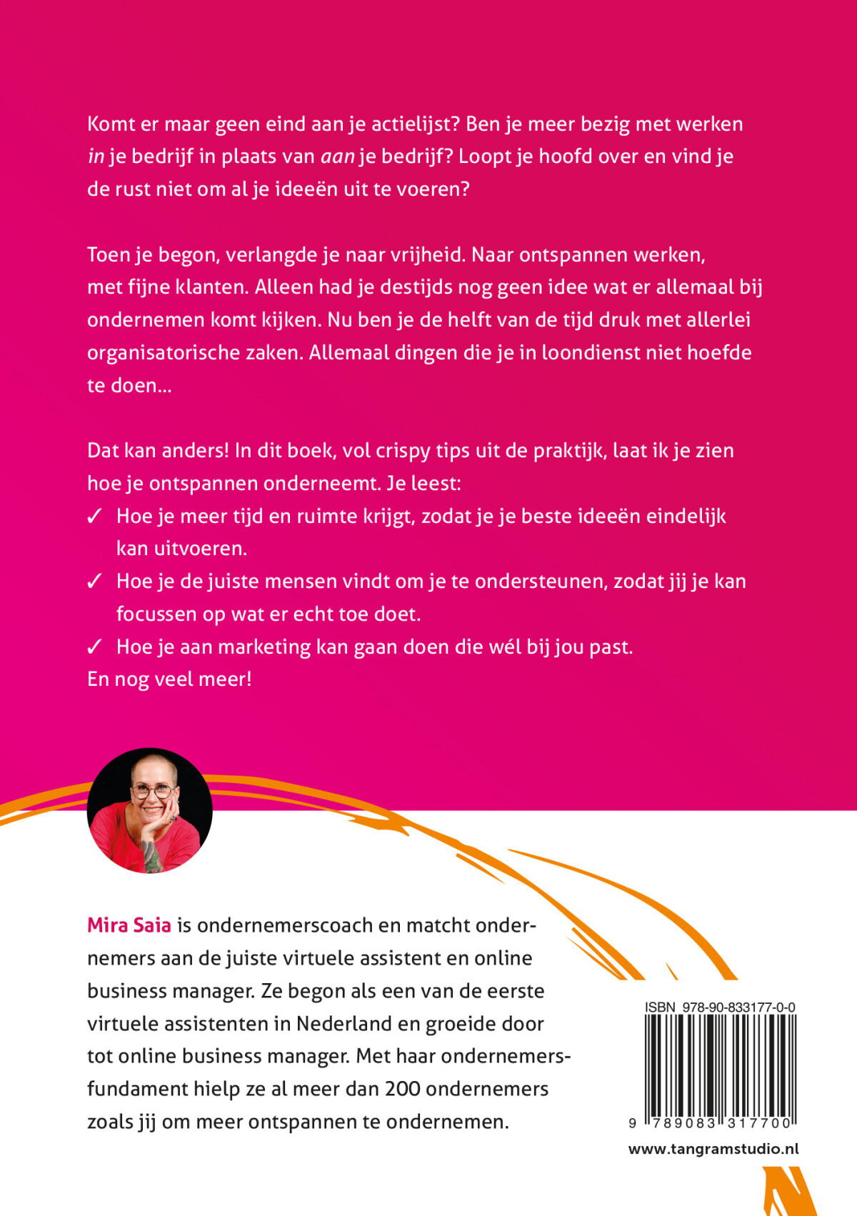De ontspannen ondernemer achterkant