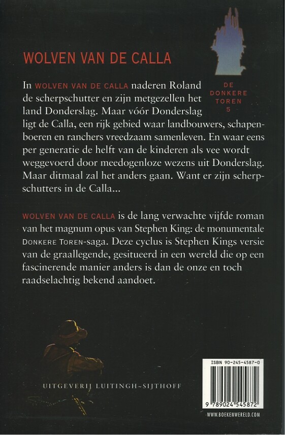 Wolven van de Calla / De donkere toren / 5 achterkant