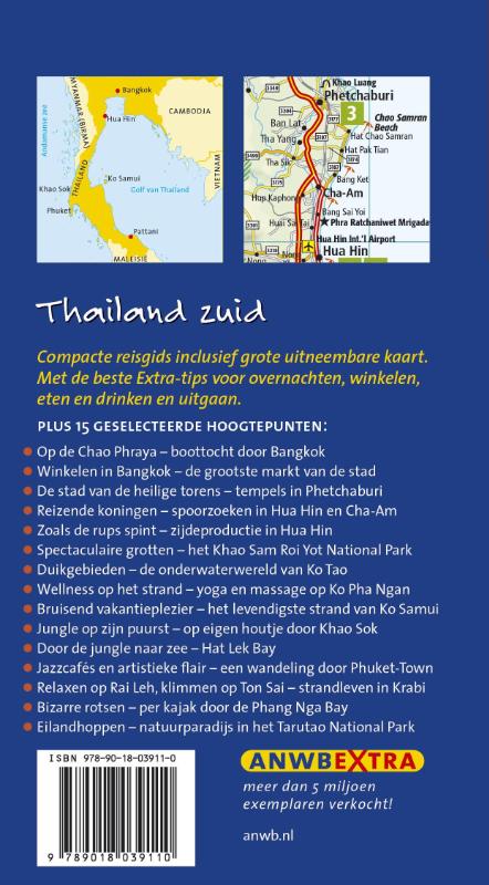 Thailand Zuid / ANWB extra achterkant