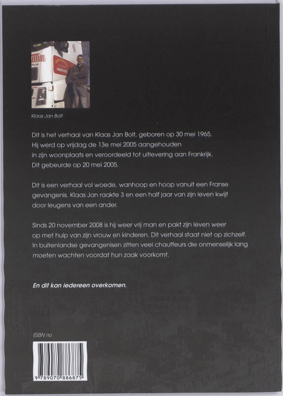 Het verhaal van Klaas Jan Bolt achterkant