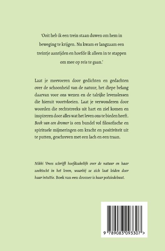 Boek van een dromer achterkant