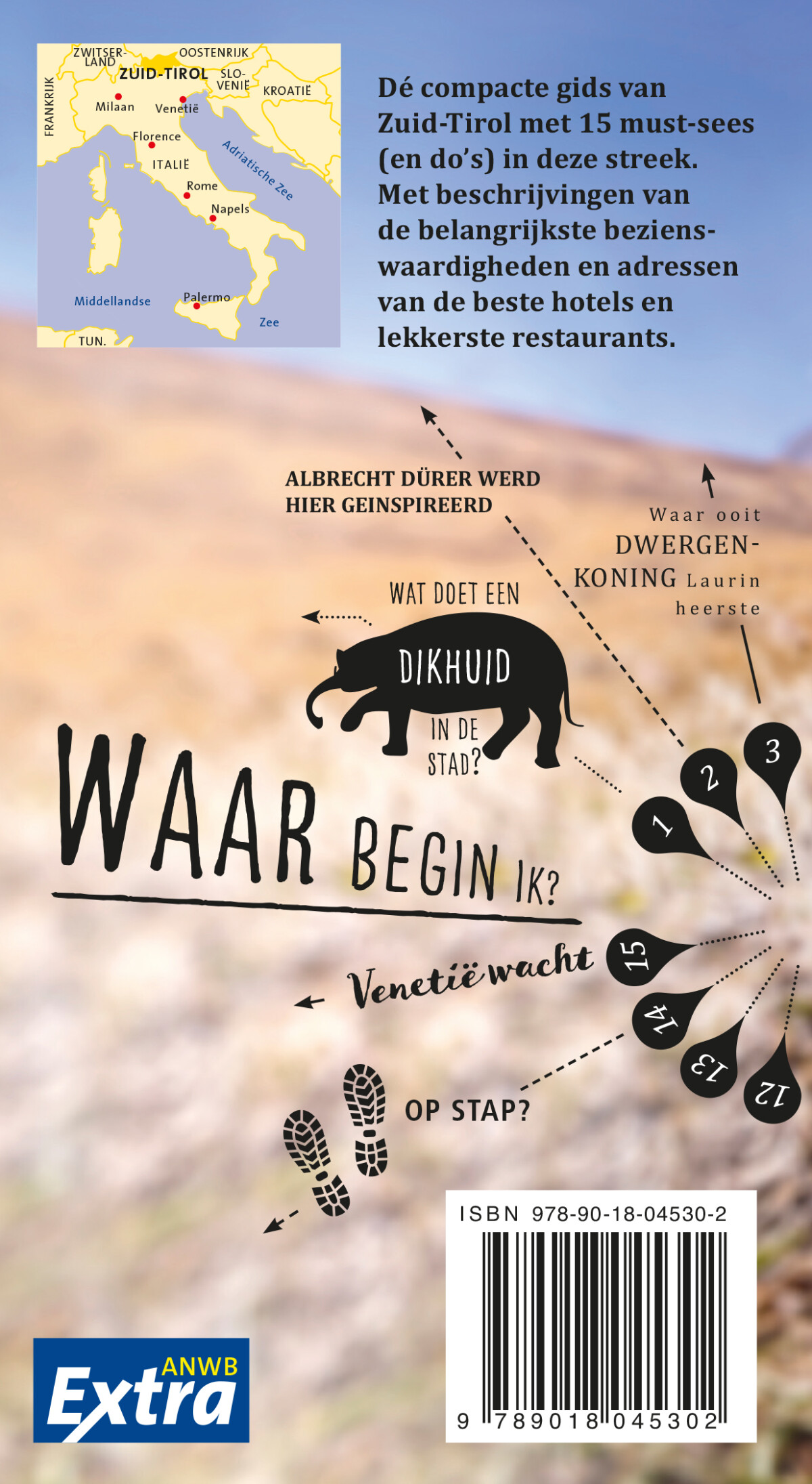 Zuid-Tirol, Dolomieten / ANWB Extra achterkant