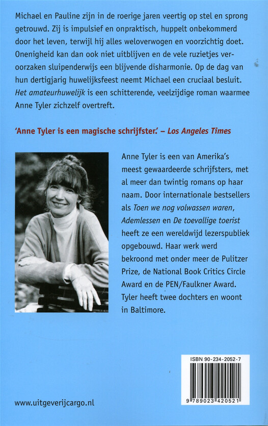 Het amateurhuwelijk achterkant