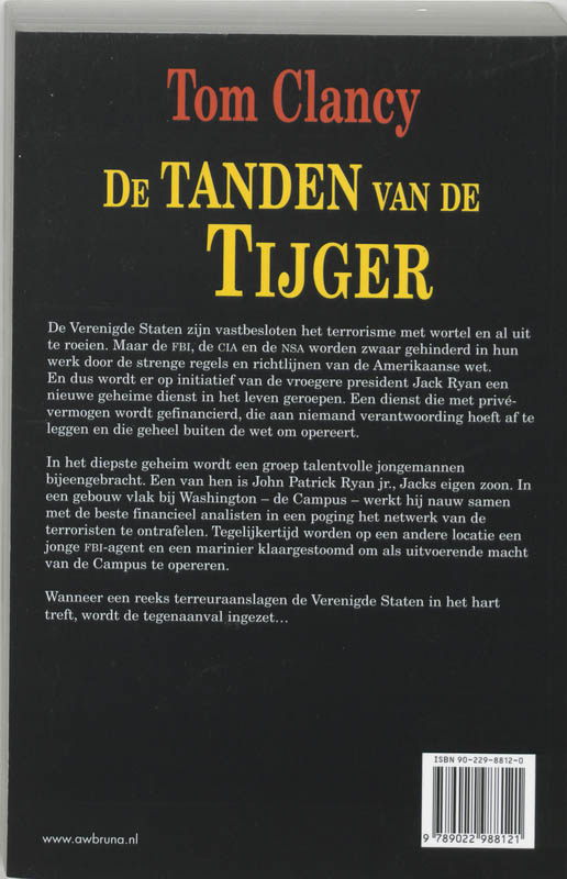 De tanden van de tijger / Jack Ryan & co / 12 achterkant