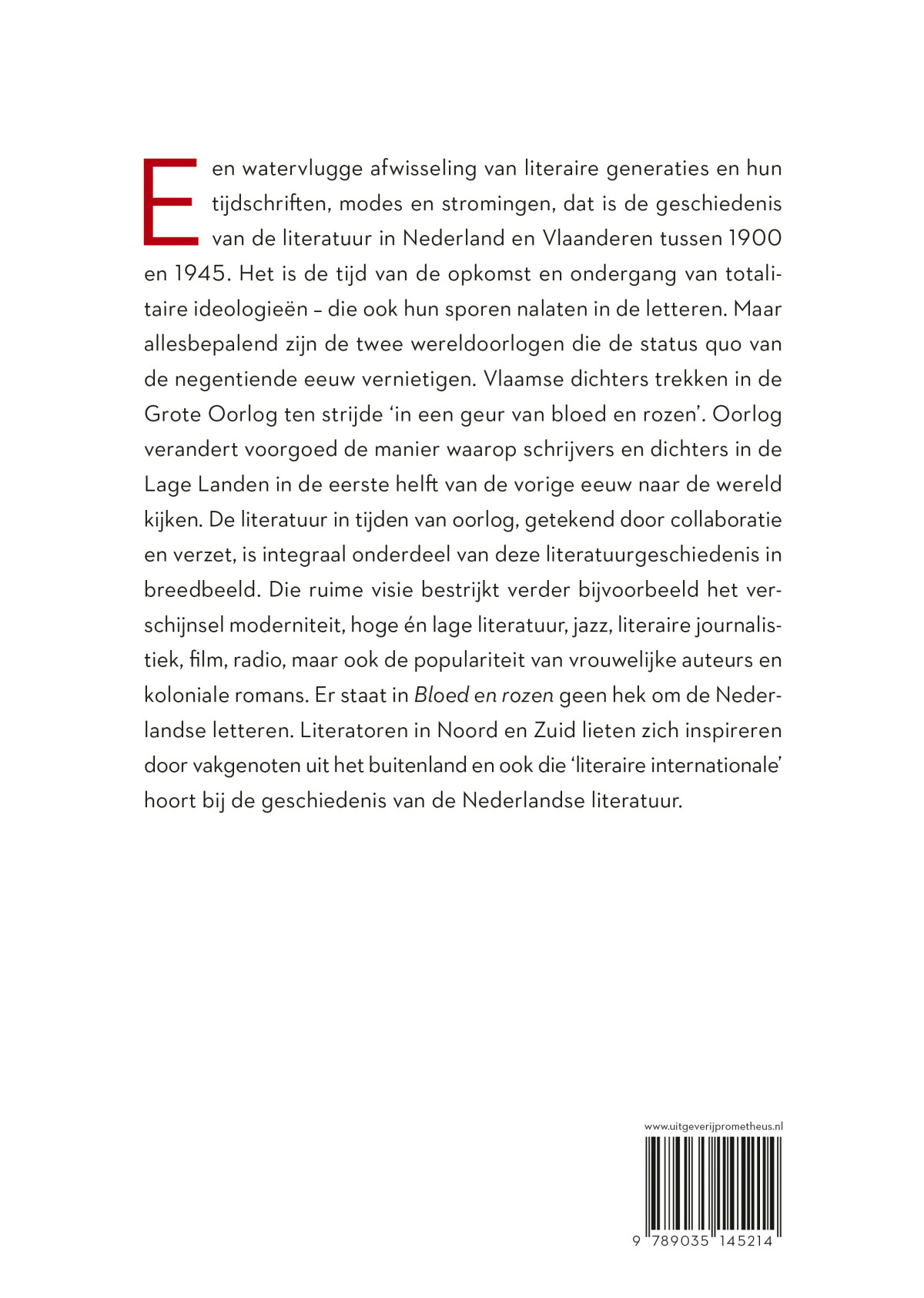 Bloed en rozen Bloed en rozen achterkant