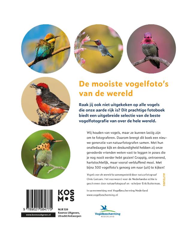 Vogels van de wereld achterkant