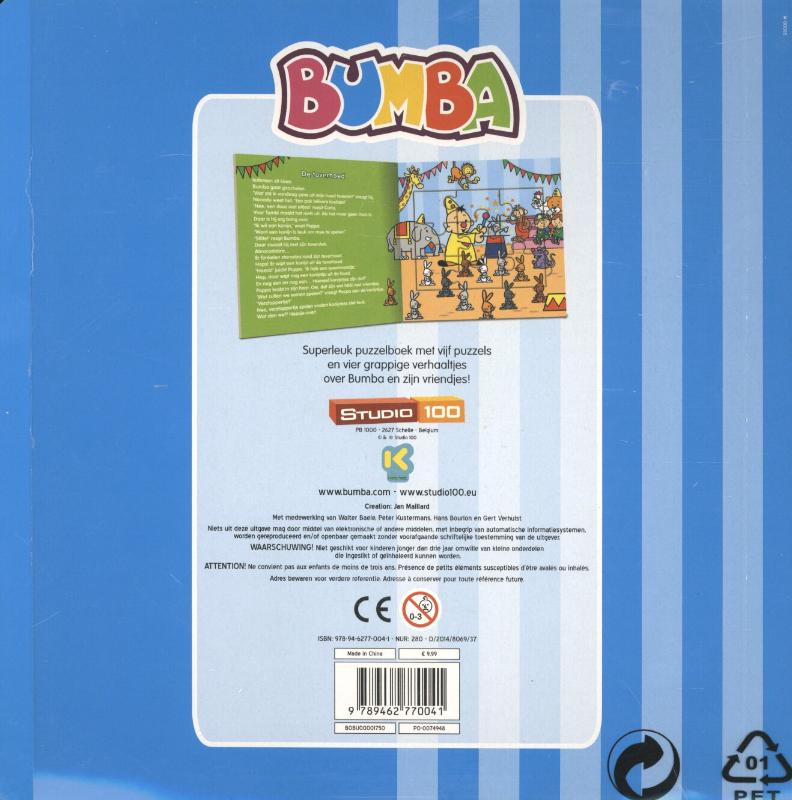 Puzzelboek / Bumba achterkant