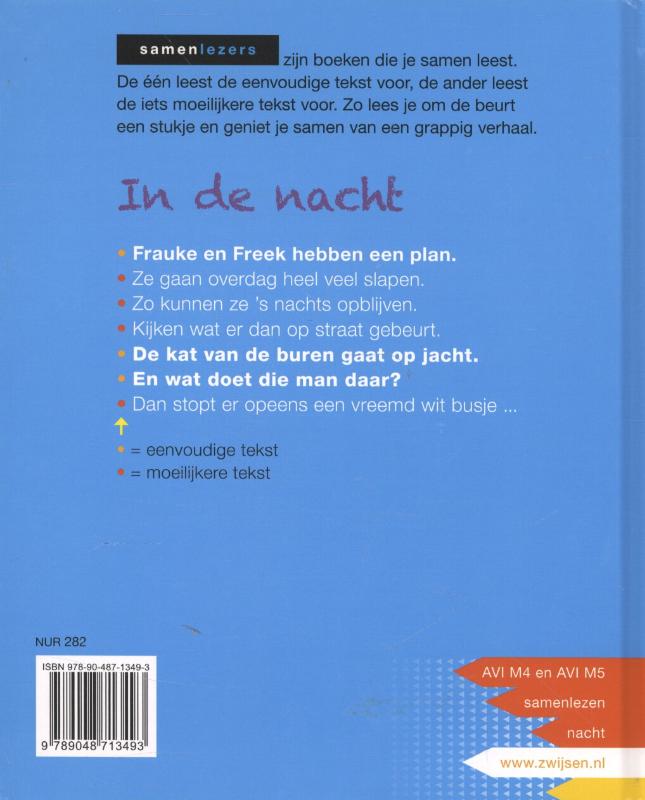 In de nacht / Samenlezers achterkant