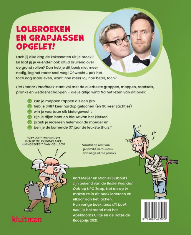 Het humor handboek voor kinderen achterkant