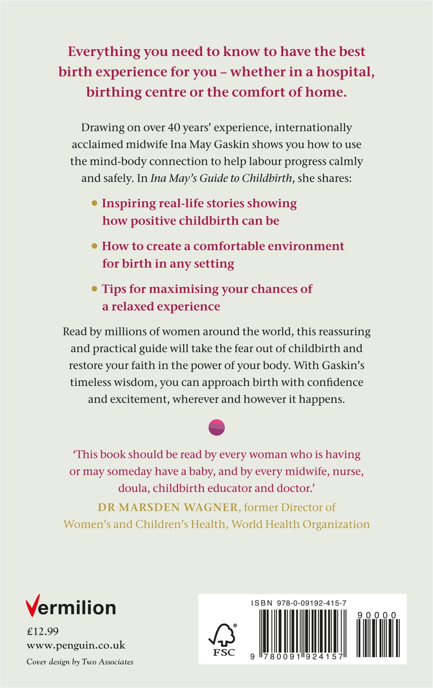 Ina May's Guide to Childbirth achterkant