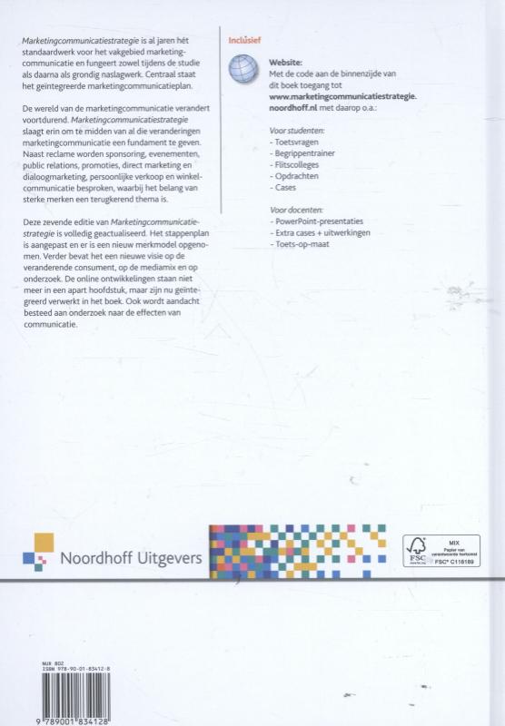 Marketing-communicatie-strategie Marketing-communicatie-strategie achterkant