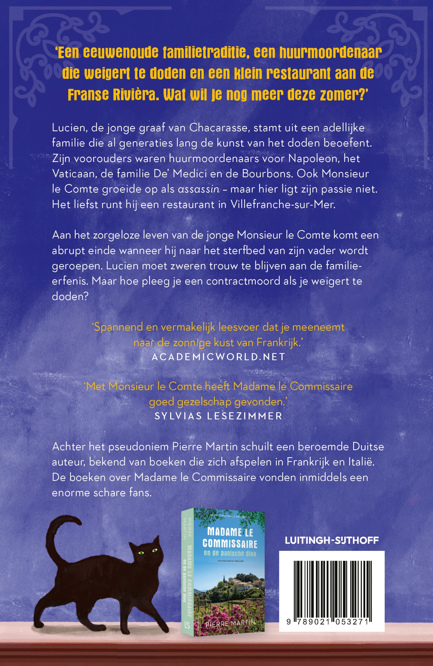 Monsieur le Comte en de kunst van het doden / Monsieur le Comte / 1 achterkant