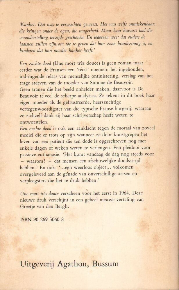 Een zachte dood achterkant