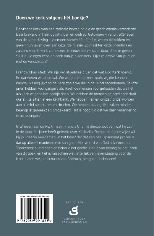 Brieven aan de Kerk achterkant