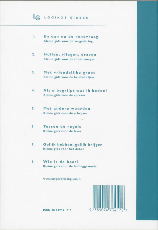 En dan nu de rondvraag / Logikos gidsen / 3 achterkant