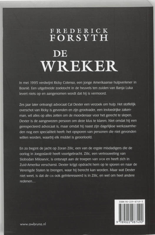 De wreker achterkant