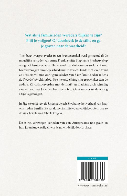 Het verraad van de Jordaan achterkant