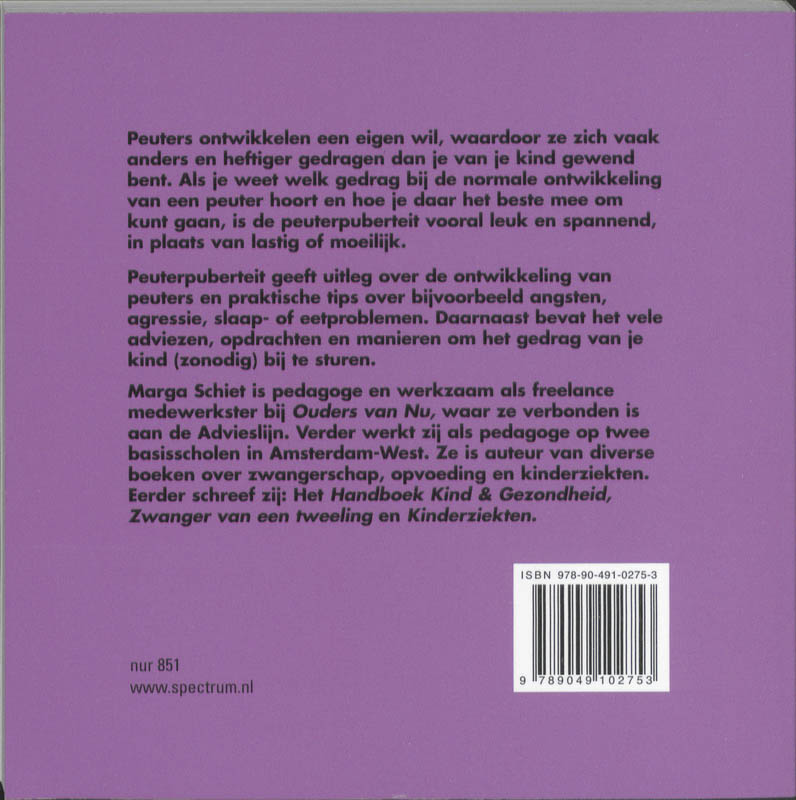 Peuterpuberteit / Zwanger & zo achterkant