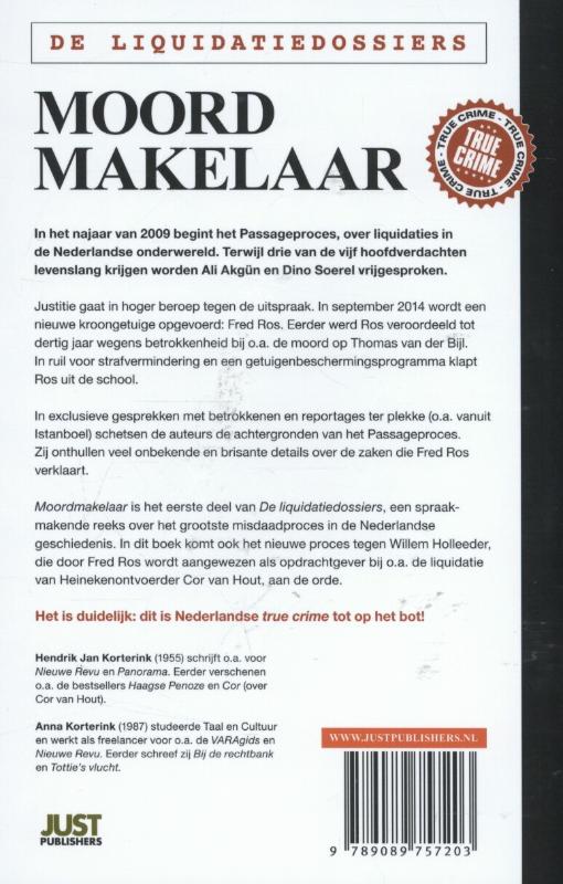 Moordmakelaar / De liquidatiedossiers / 1 achterkant