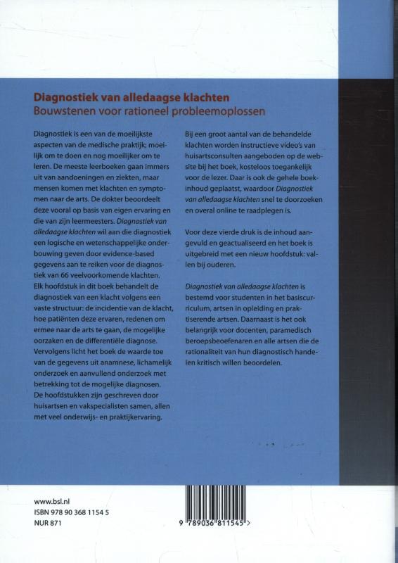 Kernboek  -   Diagnostiek van alledaagse klachten achterkant