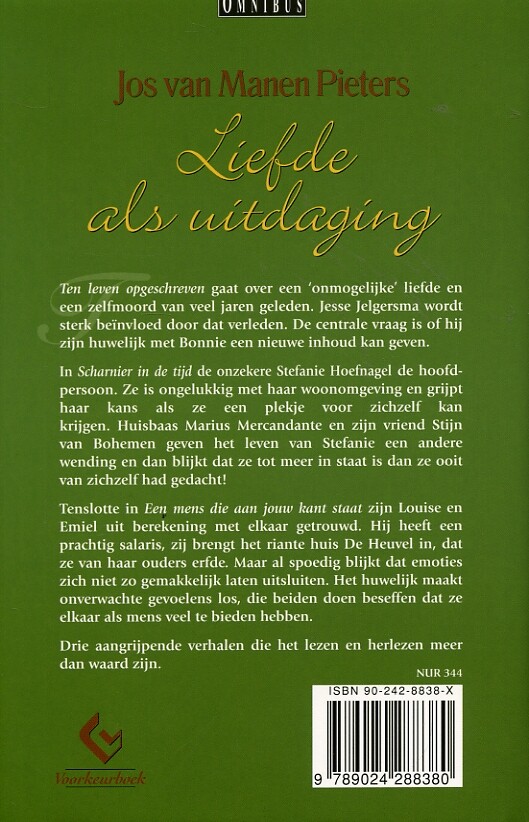 Liefde als uitdaging achterkant