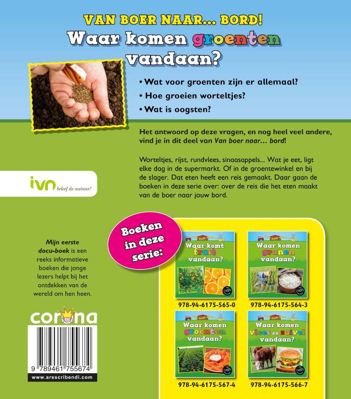 Waar komen groenten vandaan? / Van boer naar ... bord! achterkant