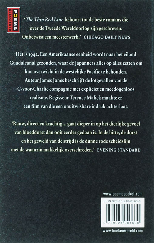 Thin red line Filmeditie Thin red line Filmeditie achterkant