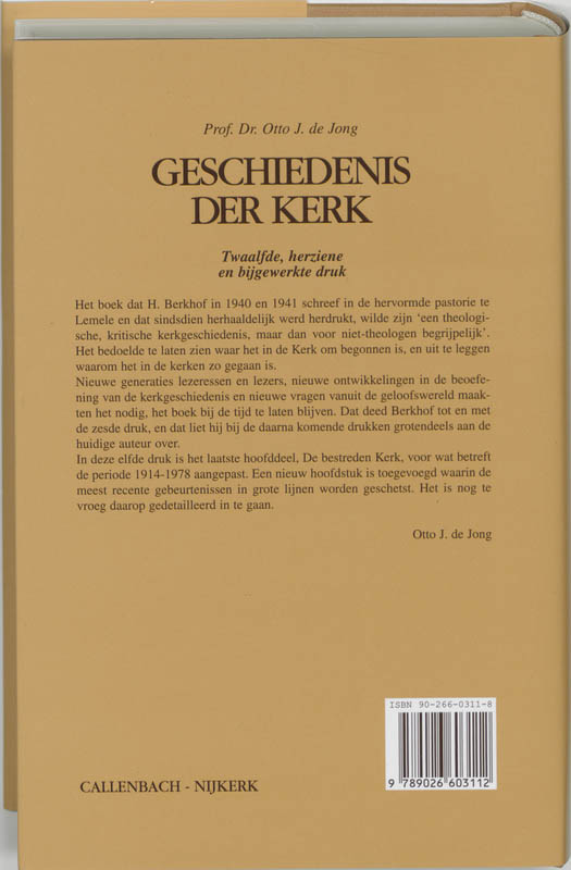 Geschiedenis der kerk achterkant