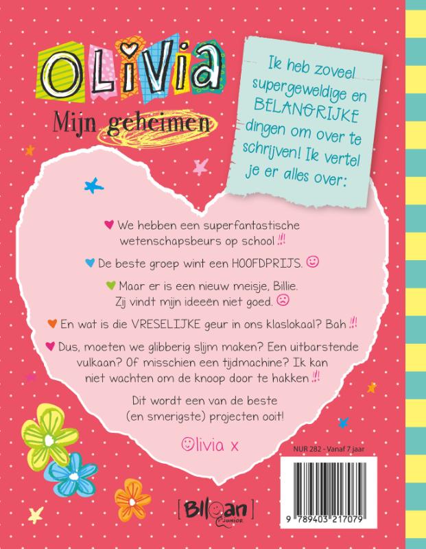 Olivia 4 -   Mijn geheimen - Het grote experiment achterkant