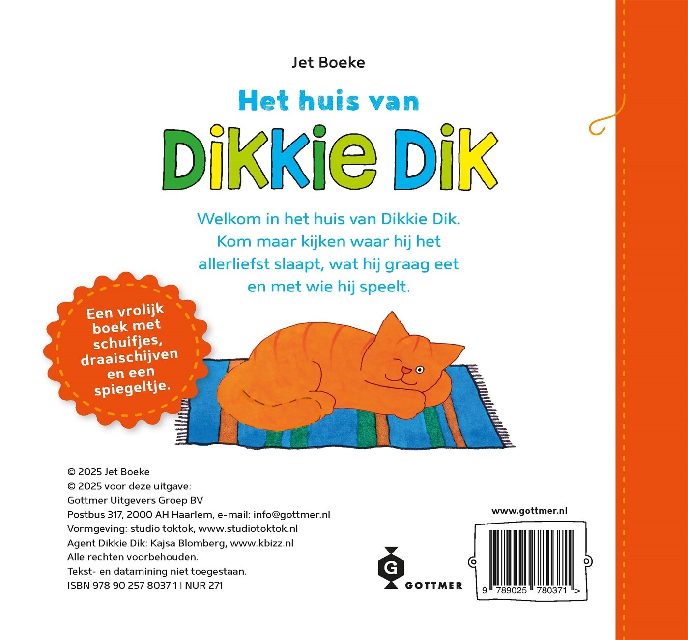 Het huis van Dikkie Dik / Dikkie Dik achterkant