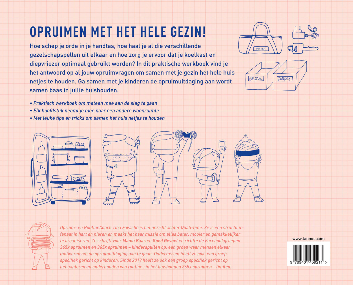 Het opruimboek voor mijn gezin achterkant