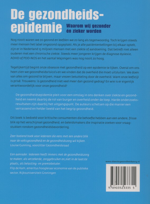 De gezondheidsepidemie achterkant